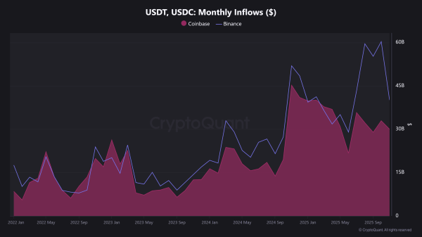 Binance контролирует треть биткоин- и Ethereum-потоков и увеличила резервы стейблкоинов до $51 млрд