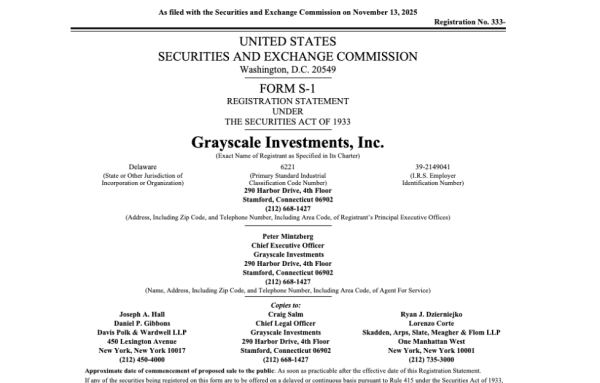 
                    Компания Grayscale Investments подала заявку на IPO на NYSE                