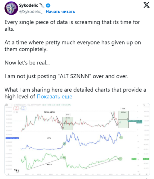 Альткоины потеряли $1 трлн из-за перетока средств в стейблкоины