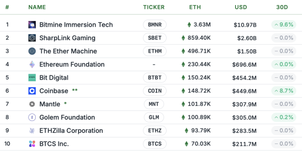 BitMine потратила $44&nbsp;млн на Ethereum на фоне коррекции цены