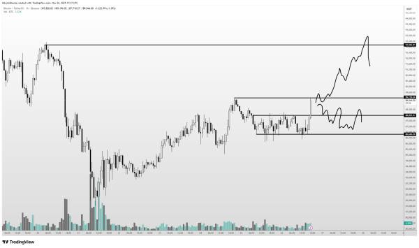 Биткоин вернулся к отметкам выше $90 000, Ethereum преодолел $3000