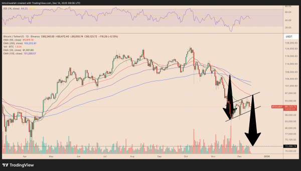 Аналитики: биткоин может рухнуть ниже $70 000 из-за жесткой политики Японии Аналитики: биткоин может рухнуть ниже $70 000 из-за жесткой политики Японии