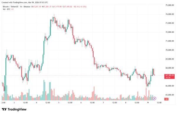 Цена биткоина краткосрочно опускалась до $65 700 на фоне макрофакторов