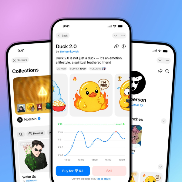 В Telegram запустили платформу для продажи NFT-стикеров